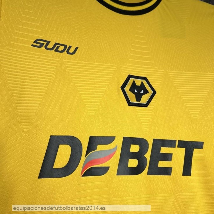 Nuevo Tailandia 1ª Camiseta Wolves 24/25 Amarillo Baratas